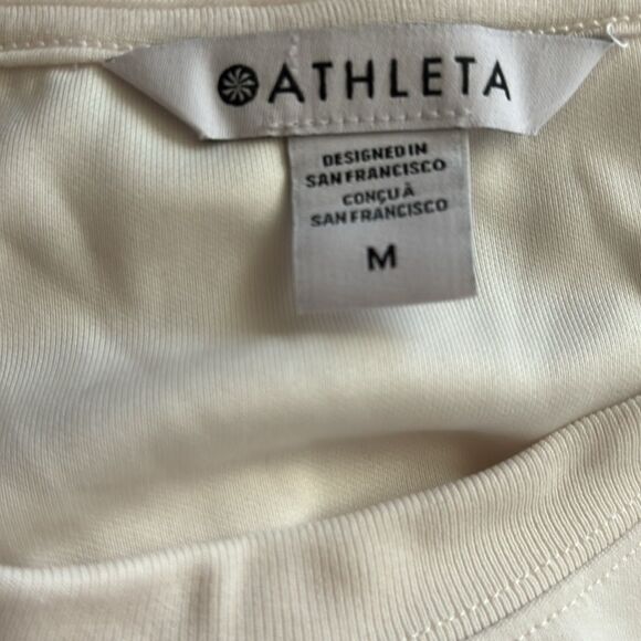 Athleta Seasoft Midi Dress in Magnolia White Size M / NWT - Picture 8 of 8